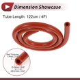 thumbnail image 4 of Ofertas Únicas 4Ft 9/16" 14mm ID 3.5mm Grosor Manguera de Vacío de Silicona para Aire y Agua Roja, 4 of 6