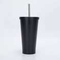 thumbnail image 1 of Taza de tubo de succión de acero inoxidable de 710 ml, tapa de orificio grande, taza de té con leche perlada, taza de agua con aislamiento de gran capacidad, 1 of 1