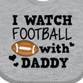 thumbnail image 4 of Inktastic I Watch Football with My Daddy Boys or Girls Baby Bib, 4 of 4
