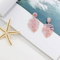 thumbnail image 5 of EASTIN 3 Pcs Palm Leaf Acrylic Earrings for Women Drop Dangle Statement Earrings Bohemian Resin Jewelry, 5 of 7