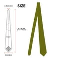 thumbnail image 2 of Zufioo Olive Print Men's Silk Tie, Business Suit Tie - Anti-floating Buckle Design, Clothing Accessories Suitable for Business, Daily Life, Banquets, 2 of 7