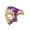 A005- Purple, variant on Men's Masquerade Mask Venetian Masquerade Masks 7 Inch Half Face Gold Accent Mask for Masquerade Party Mardi Gras Themed Events Green, 1 Pack