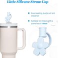 thumbnail image 2 of 3 Pack Compatible with Stanley 30&40 Oz Tumbler, 10mm Cloud Shape Straw Covers Cap, Cute Silicone Cloud Straw Covers, Straw Protectors, Soft Silicone, 2 of 4