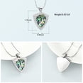 thumbnail image 2 of Abalone shell Urn Necklaces for Ashes for Women Men Rose Flower Cremation Jewelry for Ashes Memory Jewelry for Human / Pet Ashes Jewelry, 2 of 8