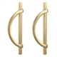 thumbnail image 1 of 4 Tiradores Dorados para Gabinetes, Tiradores para Cajones con Forma de Media Luna, Tiradores para Cajones y Aparadores, Tiradores para Armarios de Cocina B, 1 of 5