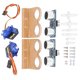 thumbnail image 2 of Componente electrónico, 2 juegos de sensor ultrasónico de robot de bricolaje, kit básico para automóvil inteligente, muy versátil, 2 of 9