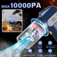 thumbnail image 2 of YUDSKU Aspiradora de Mano Inalambrica, 2 en 1 Aspiradora para Auto y Bomba de Aire Eléctrica con Pantalla LED, Linterna y HEPA Filtro Lavable, 10000pa Aspiradora portatil para Oficina, Hogar y Coche, 2 of 5