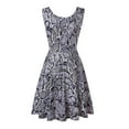 thumbnail image 2 of IROINNID A-Line Dress For Women Fashion Sleeveless Printed Skinny Dress V-Neck Knee-Length Dress Summer Saving, 2 of 6