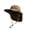 Khaki, variant on Sun Hat Wide Border Breathable Outdoor Angling Hat for Women Men with Adjustable Chin Strap Light Foldable Travel Cap Khaki