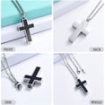 thumbnail image 4 of Cremation Jewelry Cross Urn Necklaces for Ashes for Women Men Classic Urn Pendant Memorial Keepsake Ash Holder, 4 of 6