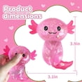 thumbnail image 2 of Pelota antiestrés Squishies de ajolote EQOA, juguete fidget rosa, 2 of 5