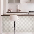 thumbnail image 4 of InHome Quatrefoil 10 in. x 10 in. Peel & Stick Resin Backsplash Tiles in White and Gray (4 Pack), 4 of 10