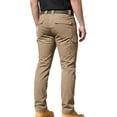thumbnail image 3 of Pants for Men, Men's Casual Cargo Pants Straight Leg Stretch Pants Fashion Joggers Hiking Travel Trousers with Pockets Khaki M, 3 of 7