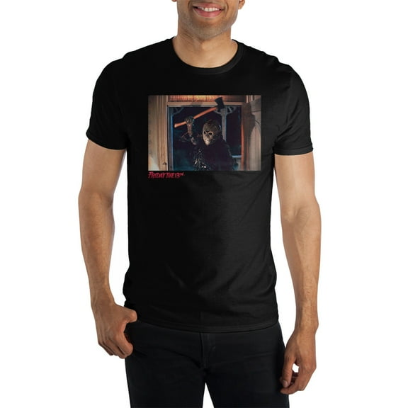 Friday the 13th Jason Voorhees Screen Grab Black Graphic Tee -3XL