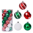 thumbnail image 3 of Colgantes decorativos para árbol de Navidad con temática de colores delicados y brillantes de 60 mm - 30 piezas, 3 of 5