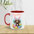 thumbnail image 5 of Happy Easter German Shorthaired Pointer with Bunny Ear Headband and Flowers 11oz Accent Two-tone Mug GSP Lover Dog Gift Coffee Tea Cup - 13001, 5 of 5
