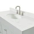 thumbnail image 4 of Ariel Hamlet 54 In. Oval Sink Bathroom Vanity With Carrara White Quartz Countertop 1.5 Edge In Grey, 4 of 11