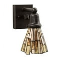 thumbnail image 5 of Meyda Tiffany 214080 Delta Jadestone 9" Tall Wall Sconce - Solar Black, 5 of 6