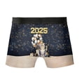 thumbnail image 2 of Happy New Year British Shorthair Welcome 2025 Balloon Firework Party All Over Print Boxer Briefs Underwear for Men Dad Cat Lover Kitten Owner Gifts - 01014, 2 of 6