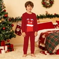 thumbnail image 5 of CAIVO Child Christmas Kids Outfit Sets Cozy Holiday Santa Print Girls Festive Family Cartoon Long Sleeve O-Neck Shirts Tops Pants Soft Two Piece Outfit Sets 7-8 Years, 5 of 8