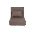 thumbnail image 4 of Loungie Relaxie Lin Chaise de Sol Convertible à 5 Positions Réglables, Brun, 4 of 9