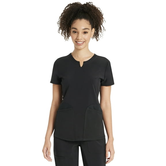 Scrubstar Women's Antimicrobial Premium Performance Notch Neck Top, Sizes XS-3XL