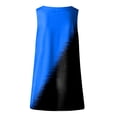 thumbnail image 3 of Playeras,Blusas y Tops,Ropa para Mujer Damas Camisetas Camiseta sin mangas de verano para mujer Camiseta sin mangas con estampado informal Camiseta sin mangas con cuello en V (Blue, XL), 3 of 5