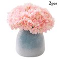 thumbnail image 2 of 2 Bunches Artificial Flower Lifelike Hydrangea Fake Flower for Wedding Decor, 2 of 7