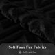 thumbnail image 4 of Soft faux fur pillowcase 12x20- plush short wool velvet decorative waist pillowcase - living room sofa pillowcase set of 2 pieces - black, 4 of 4