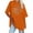 Orange, variant on WREESH Loose Fit Round-Neck T-Shirts Women's Oversized Printed Short Sleeve Casual Tops Gray