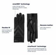 thumbnail image 2 of women's unlined touchscreen leather palm driving gloves, 2 of 3