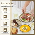 thumbnail image 5 of Onader 12 Piece Dinnerware Sets, Plates and Bowls Dish Set for 4, Irregular Handmade Dinner Ware Dishware for Kitchen Dinning, Microwave & Dishwasher Safe - Cream Khaki, 5 of 7