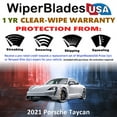 thumbnail image 2 of 2021 Porsche Taycan Beam Wiper Blades Wipers w/1yr Warranty (Set of 3) w/Rear Wiper, 2 of 5