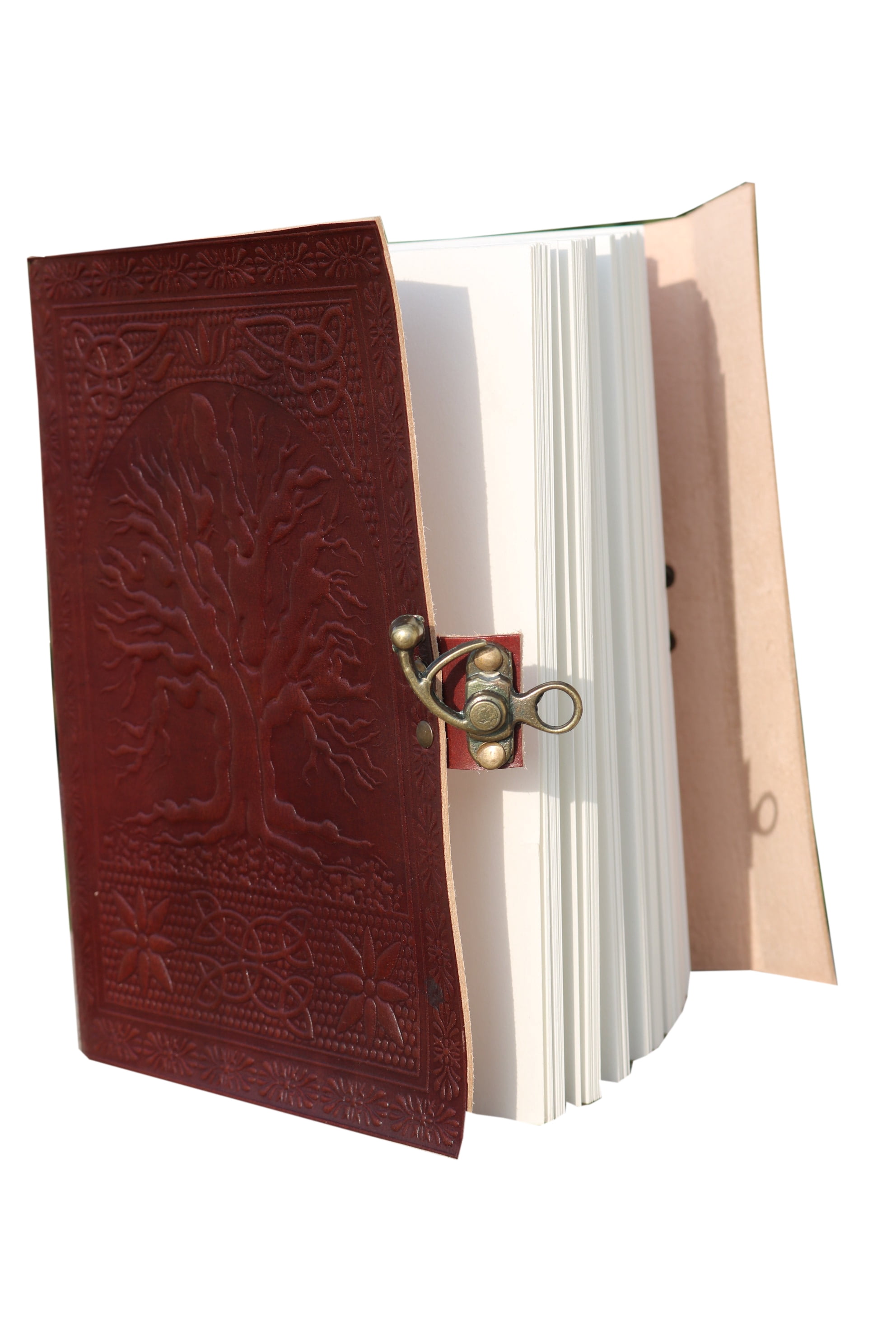 Tree Of Life Leather Journal With Lock Beautifully Handmade Tree Of Life Personal Notebook Daily Planner Travel Diary For Everyone