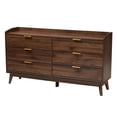 thumbnail image 4 of Bowery Hill Contemporary Walnut Brown Finished Wood 3-Piece Storage Set, 4 of 9