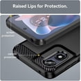 thumbnail image 4 of CoverON For Motorola Moto G Play 2024 Phone Case, Slim Lightweight TPU Minimal Cover Carbon Fiber, Black, 4 of 8