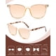 thumbnail image 3 of Gafas de sol Myiaur polarizadas cuadradas con espejo para mujer, 3 of 7