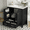 1: Black, variant on Harper & Bright Designs 30" Bathroom Vanity with Sink Combo, Bathroom Cabinet with Ceramic Top, Storage Doors and Drawer, Black