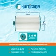 thumbnail image 3 of Hurricane HF8475-01 Advanced Spa Filter Cartridge for PCS75N, C-8475, and FC-3320, White, 3 of 6