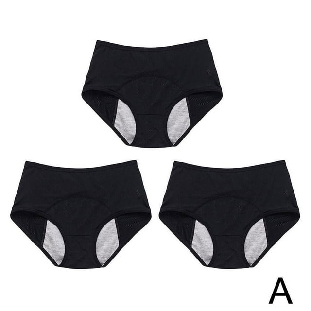 Everdries Culottes Anti-Fuites pour Femmes Incontinence Anti-Fuites Protectrices,L,Noir