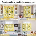 thumbnail image 6 of Yellow Summer Lemon Kitchen Curtains Short 45 Inch Length, Summer Botanical Watercolor Grommet Top Bedroom Living Room Curtains, Light Filtering Cafe Curtain Drapes 2 Panels Set 84''x45'', 6 of 9