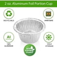 thumbnail image 5 of Gobelets Individuels en Aluminium Jetables 2 Oz - Gobelets à Soufflé - Râteaux. #S220 (100), 5 of 5