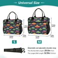 thumbnail image 4 of FORMRS Insulated Lunch Bag Unisex Large Capacity with Shoulder Strap, Colorful Space Cat, 4 of 6