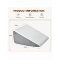 thumbnail image 6 of 7"-12" Therapeutic Wedge Pillows - Certified Memory Foam For Acid Reflux, Back Pain & Sleep Apnea Relief (3 Heights) #PosturePillow #PainRelief, 6 of 11