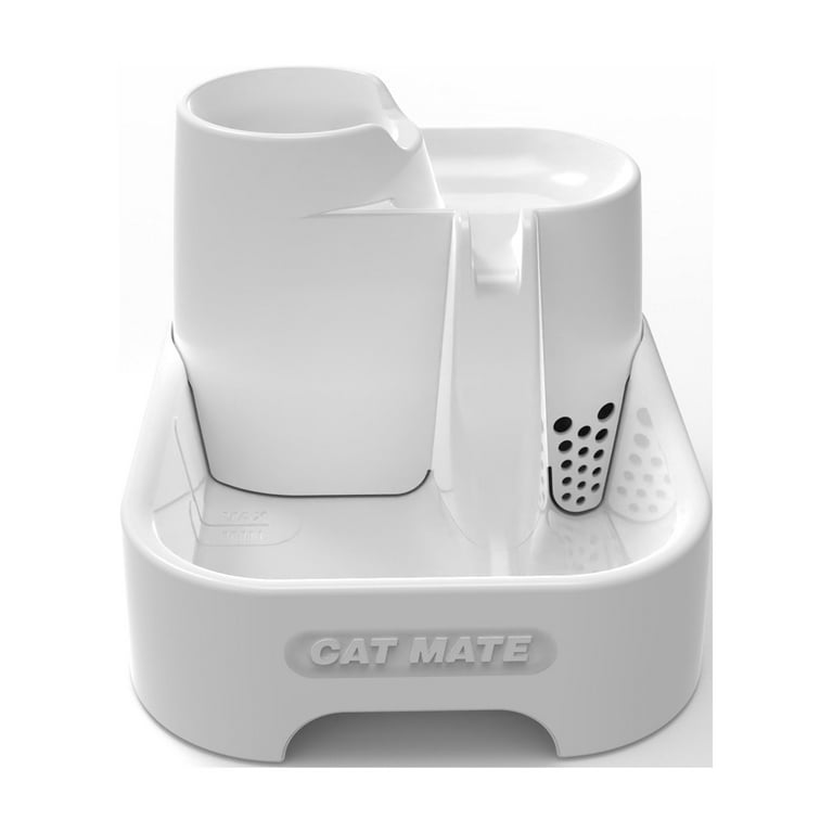 Cat Mate 3 Level Pet Fountain 70 Fl. Oz. with 3 Stage Filter for Cats and Small Dogs Walmart