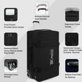 thumbnail image 2 of 3 Piece Softside Luggage Set, Heavy-Duty Water-Resistant Softshell Suitcase with Wheels, 20"/26"/30" Lightweight Rolling Luggage Bag, Black,TA510, 2 of 8