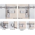 thumbnail image 3 of Door Latch Bolt Latch Thickened Less Steel Durable With Hole For Pad Bath Kit En Bed Cabinet Outdo, 3 of 5