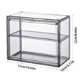 thumbnail image 3 of TIMIFIS Divider Organizer Desktop Combination Stacking Divider Cosmetic Organizer Bathroom Transparent Nail-Less Wall Mounted Display Toiletries Box Large Opening Designs New Home Essentials, 3 of 6