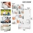 thumbnail image 6 of Yayeee 2 Pack Hand Towels for Bathroom 100% Cotton 16" x 28" Kitchen Towel, Beige Snow Houses, 6 of 7