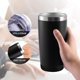 thumbnail image 4 of Vaso de 20 oz, taza de café aislada al vacío de acero inoxidable, taza de viaje de doble pared con tapa para bebidas frías y calientes (paquete de 2, negro) Ormromra LRWJ258-1, 4 of 7